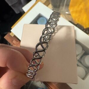 Park Lane Silver Interwoven Bracelet